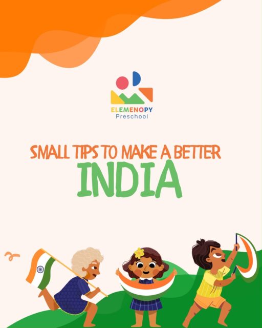 Our freedom fighters gave us a free India. Now it’s our turn to make it a better India 💪 

Parents, let’s raise kids who build a better India! 🇮🇳 This Independence Day, teach your little ones these 4 small tips that make a BIG difference.
Because big change starts with small hands.

Which tip will you share with your child first? Tell us below! 👇

#SmallTipsBigIndia #IndependenceDay2026 #Preschool #ParentingTips #ProudIndian