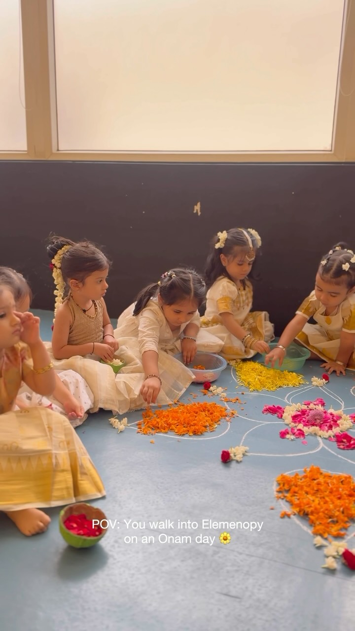 From teachers to little hands, everyone came together to make Onam bloom at Elemenopy. A Pookolam filled with flowers, fun and beautiful little memories. 🌼
.
.
.
[Onam, Onam 2026, Happy Onam, Onam Celebration, Onam Celebrations, Onam Vibes, Onam Festival, Kerala Onam, Kerala Festival, Onam Sadya, Pookolam, Onam Pookolam, Indian Festivals, Preschool, Preschool Activities, School Celebration, School Activities, Early Years, Elemenopy, Elemenopy Preschool]