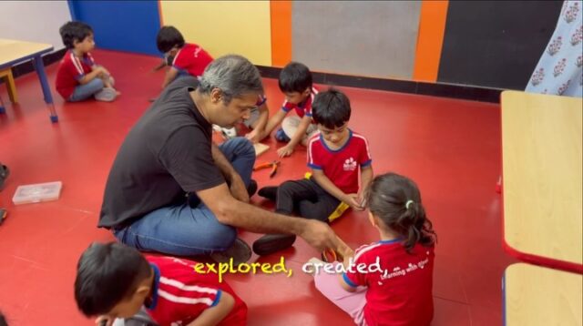 Our carpentry sessions are all about exploring, building, experimenting, and having fun while learning something new. Watching the children turn simple pieces of wood into their own little creations is always such a joy! 🪵

A big part of this experience has been the energy and guidance of our Instructor Haresh Chugani, whose passion for working with young minds makes every session engaging, encouraging, and full of possibilities. 🪚
.
.
.
(carpentry, carpentry for children, hands-on learning, experiential learning, learning through play, creative learning, early childhood education, preschool activities, preschool learning, woodworking for children, making and creating, little hands big ideas, creativity in children, skill building, practical learning, child-led learning)