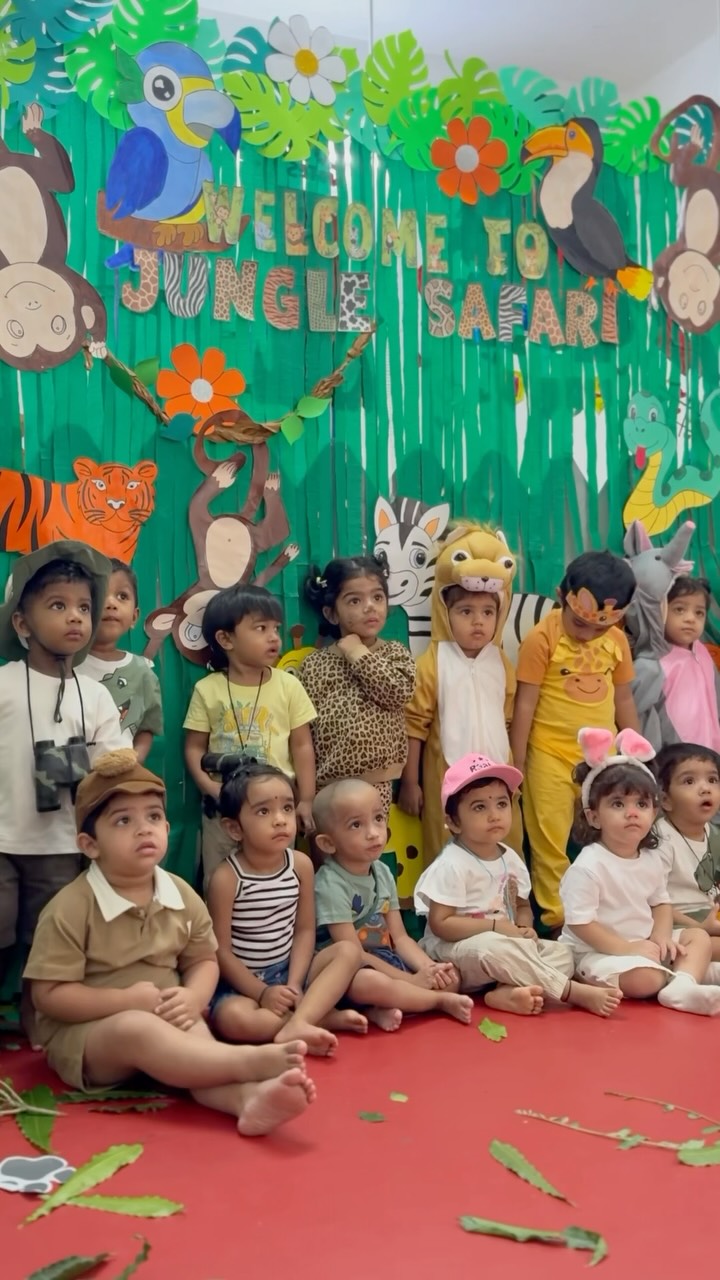 🌿🦁 Welcome to the Jungle! 🐯🐒

A wild day of roaring, exploring, discovering & endless fun at Elemenopy! 🌴✨

(Jungle safari, Elemenopy, Nungambakkam, Chennai preschools, Montessori, early childhood)