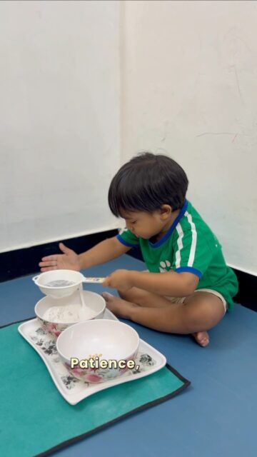 Learning through simple, hands-on experiences! 🌾

Our little ones explored scooping, sifting and transferring as they separated the dal from the flour using a sieve. A simple activity that encouraged focus, hand-eye coordination, fine motor skills and, most importantly, independence, all while having fun! 🤍
.
.
.
(Hands-on learning • Fine motor skills • Sensory play • Learning through play • Practical life skills • Motor coordination • Independent learning • Skill-based learning • Toddler activities • Preschool learning • Activity-based learning • Play-based learning • Little learners • Learning through doing)